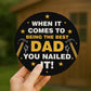 Fathers Day Gift For Dad Nailed It Dad Gift From Daughter Son