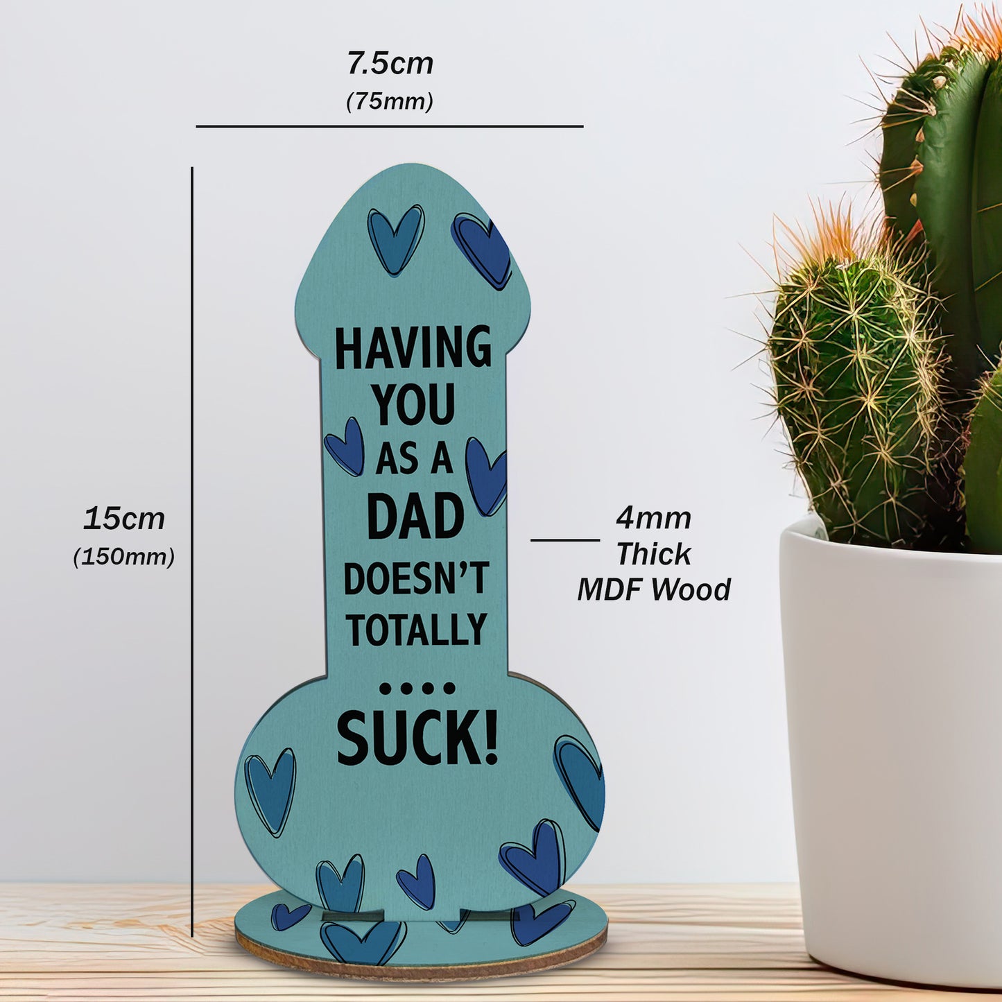 Funny Dad Wooden Plaque Dad Gift For Birthday Fathers Day