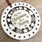 My First Christmas As A Nanny Wooden Hanging Bauble DecorationTh