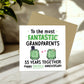 Emerald Anniversary Card for Grandparents 55th Anniversary Card