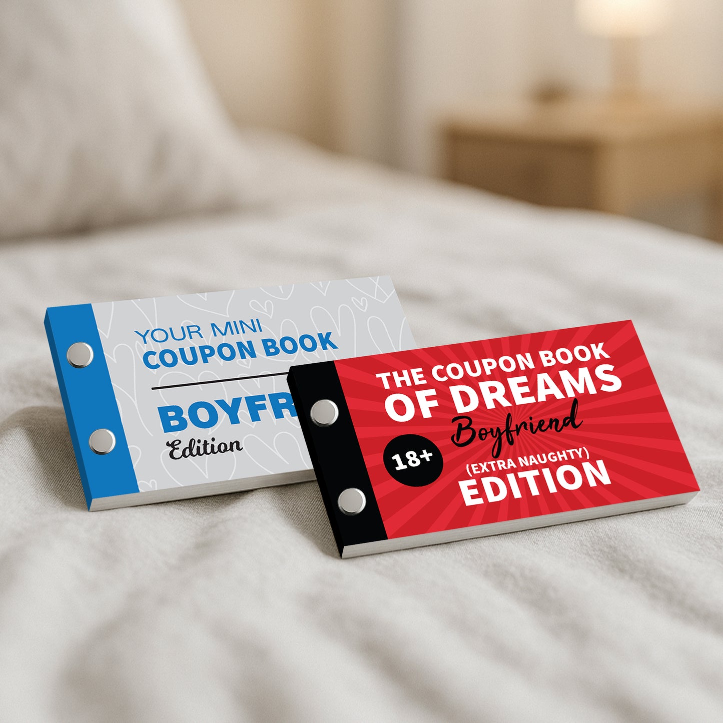 Anniversary Gift For Boyfriend Birthday Bundle of 2 Coupon Books