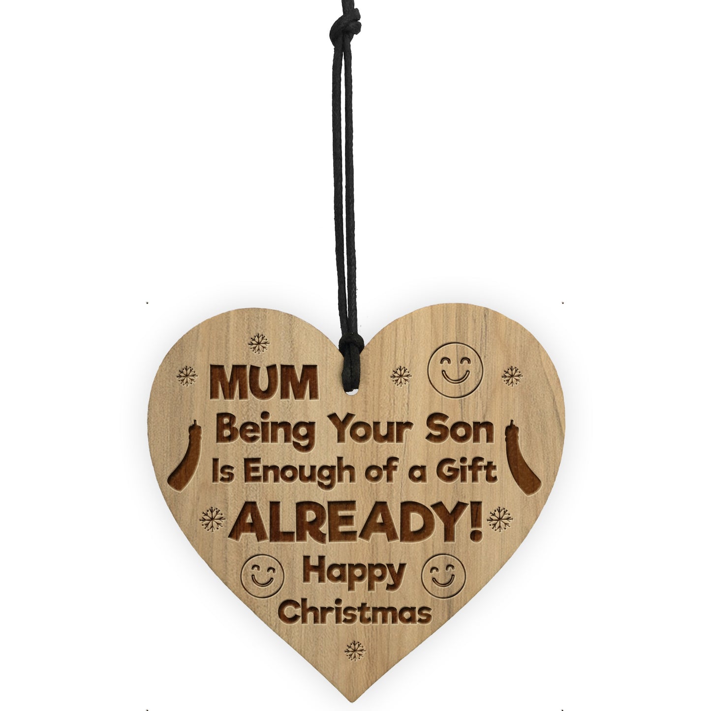 Mum Christmas Funny Gift From Son Novelty Christmas Tag