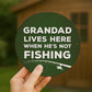 Fishing Gift Hanging Fishing Sign For Man Cave Garage Funny Gift