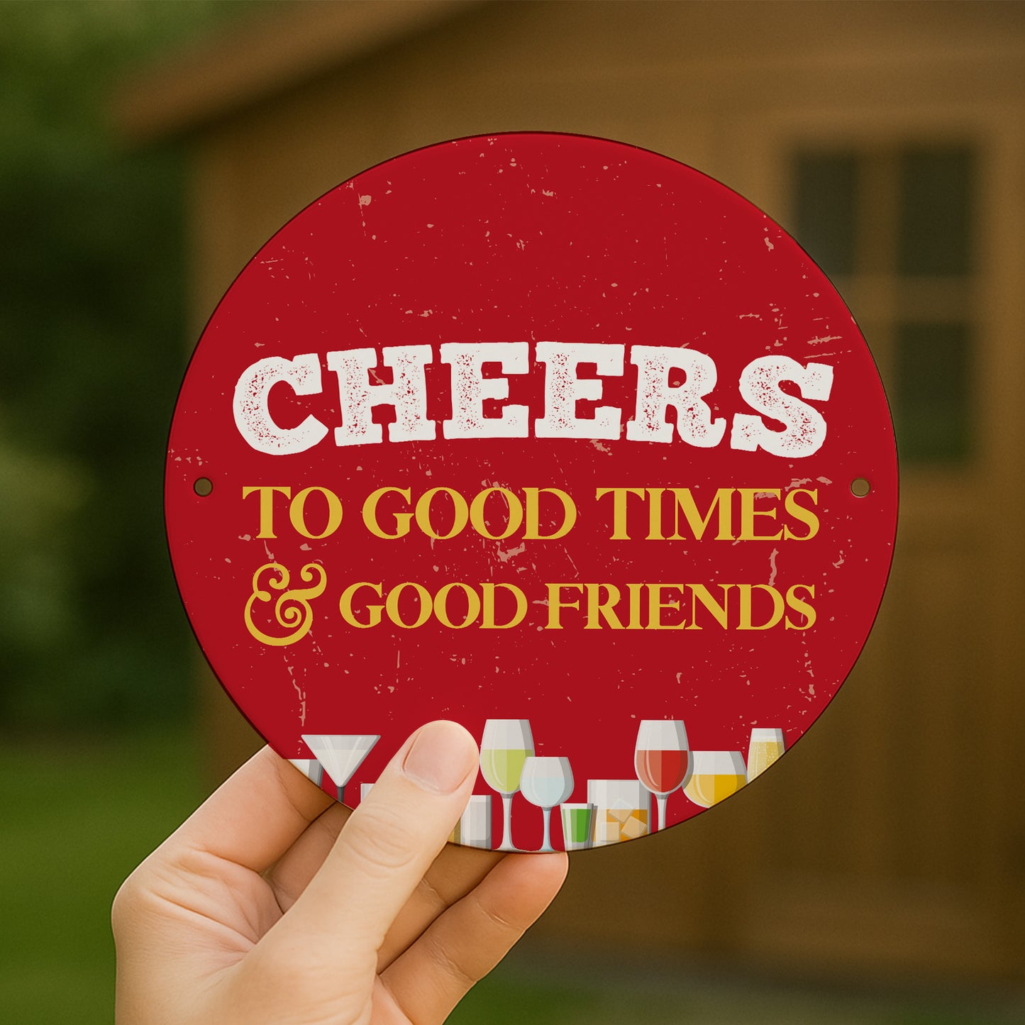 Bar Signs For Home Bar Round Wall Plaque Gift For Men Women