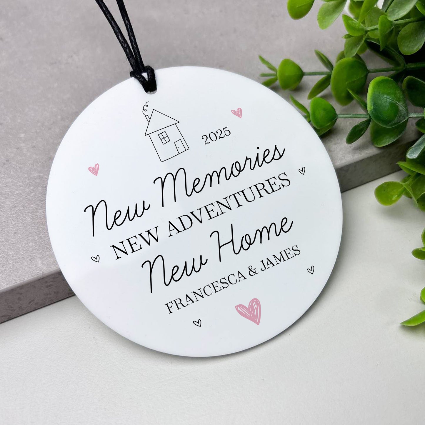 Congratulations New Home Gift Personalised Plaque For Couple