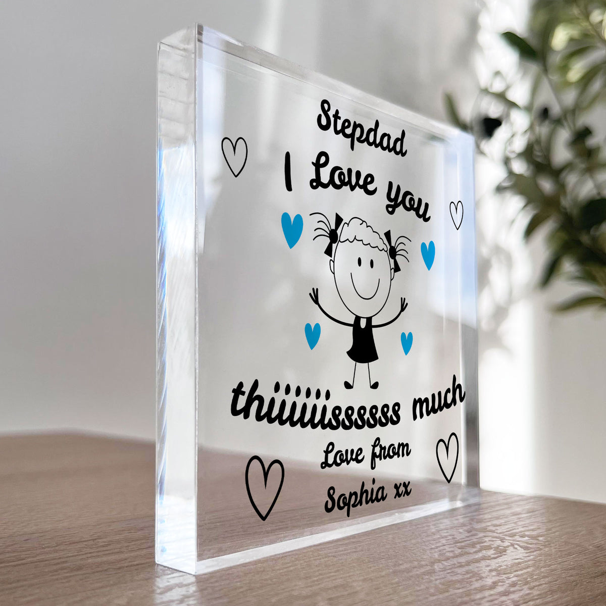 Gift For Stepdad I Love You This Much From Daughter Personalised