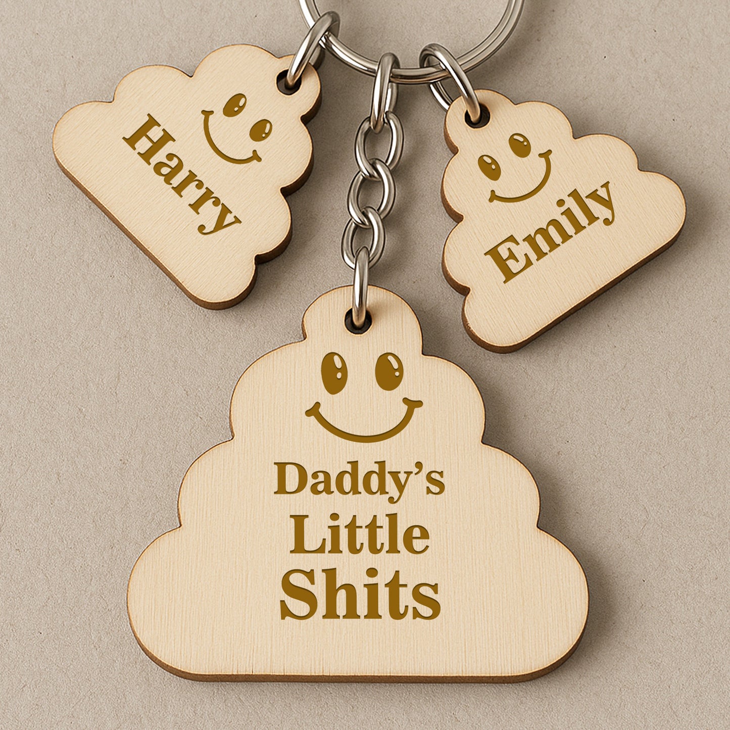 Personalised Fathers Day Gifts For Him Funny Engraved Keyring