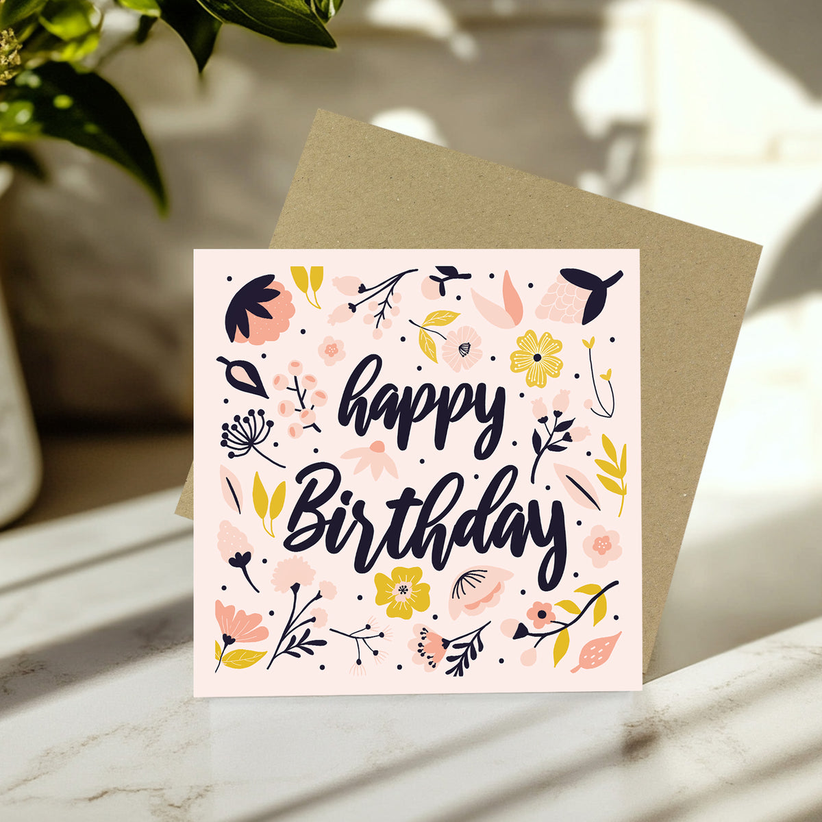 Female Happy Birthday Card 14.5x14.5cm Card For Women Girls