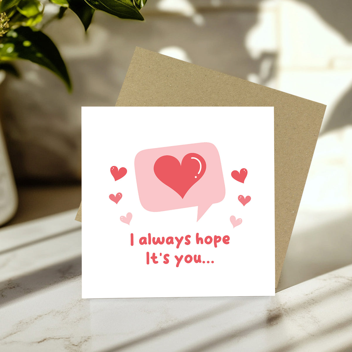 Valentines Card Boyfriend, Card For Him, Notification Card