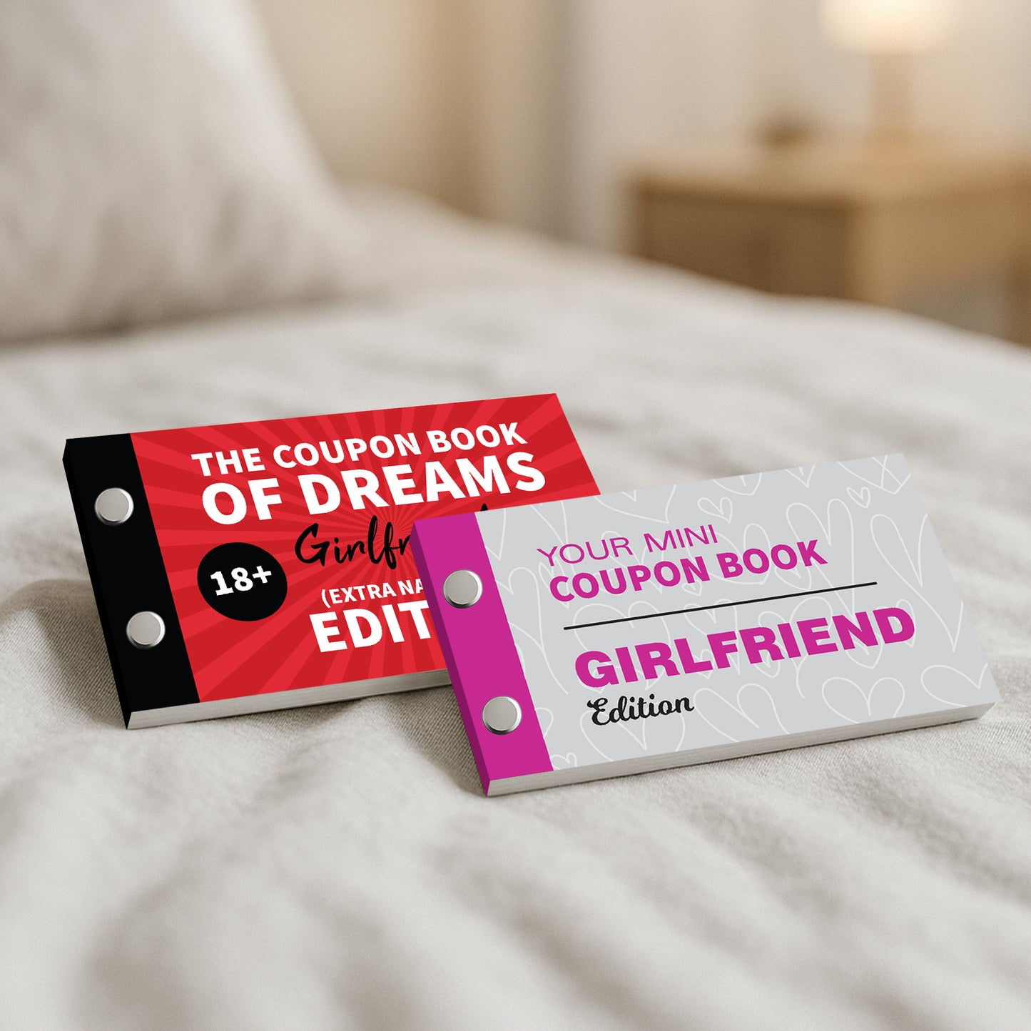 Fun Birthday Gift For Girlfriend Bundle of 2 Coupon Books