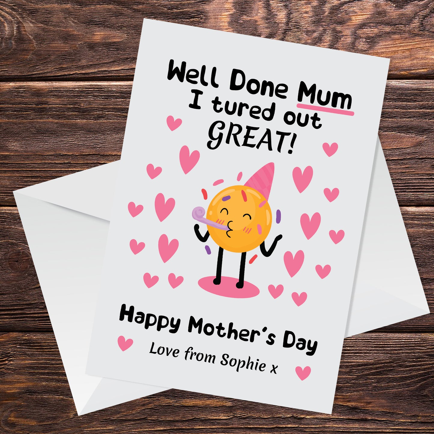Funny Birthday Card For Mum From Daughter Son Joke Birthday Card
