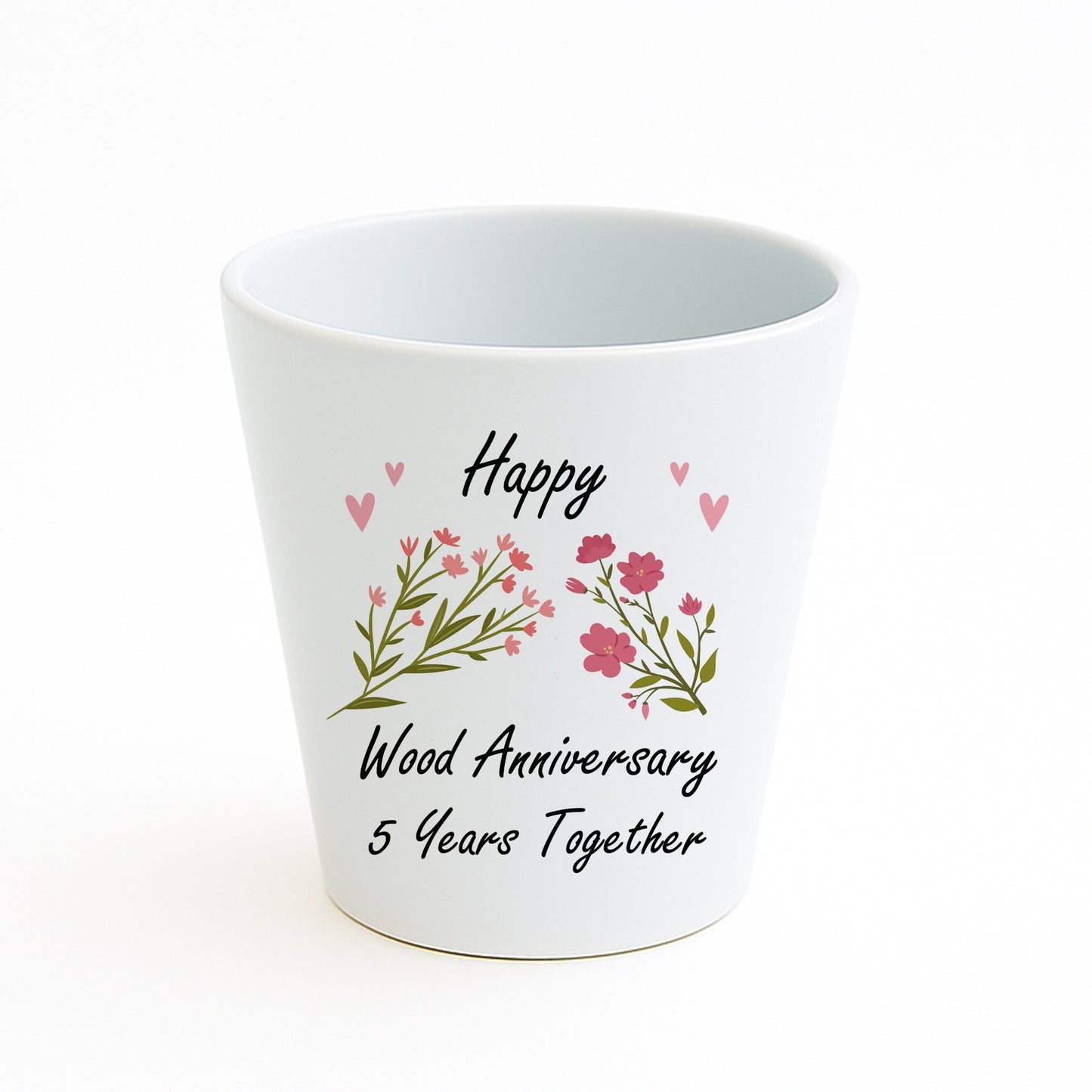 5th Wedding Anniversary Gifts For Wife Couple Gift Plant Pot