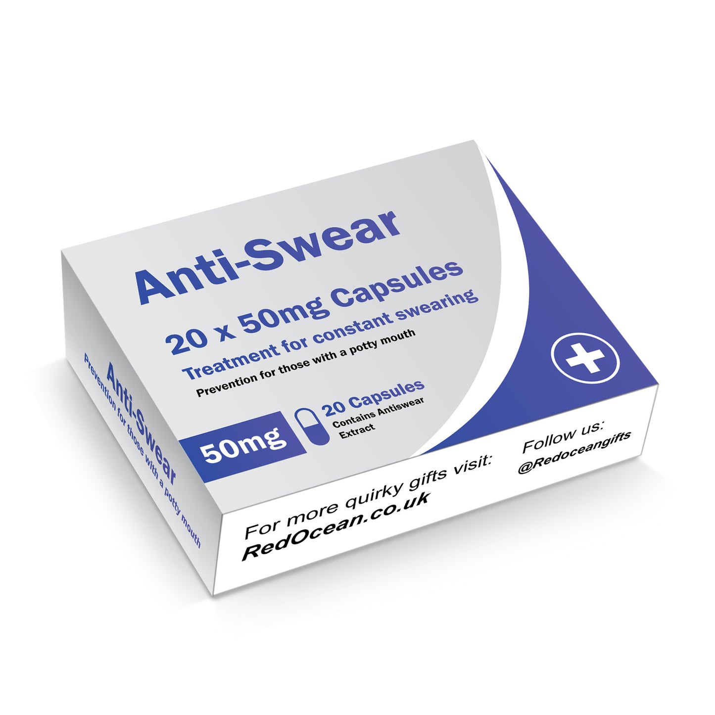 Anti-Swear Funny Pill Box Prank Gifts for Him Her Friend