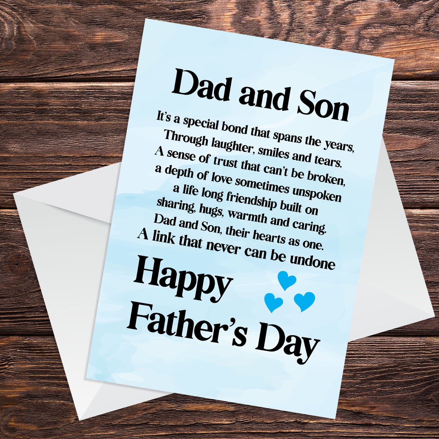 Fathers Day Cards From Son A6 Fathers Day Cards Dad Son Poem