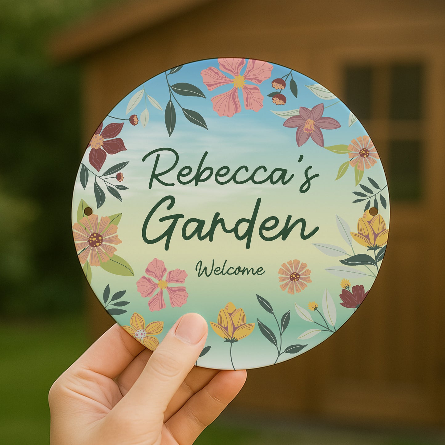 Personalised Garden Sign For Outside Garden Plaques Novelty Gift