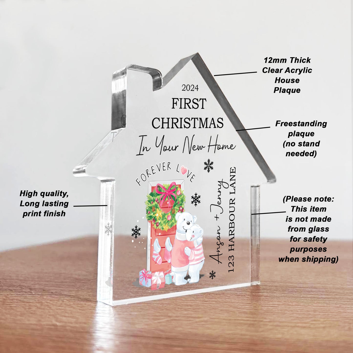 1st Christmas In Your New Home Personalised House Warming Gifts
