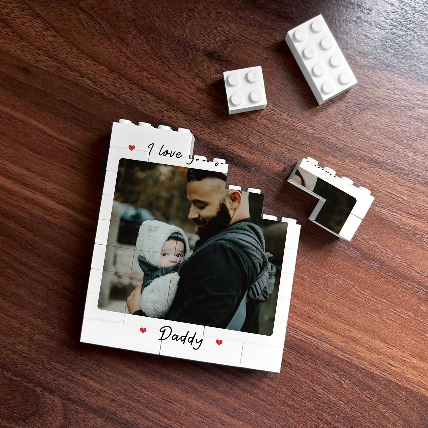 Personalised Fathers Day Photo Block Fathers Day Gift For Him