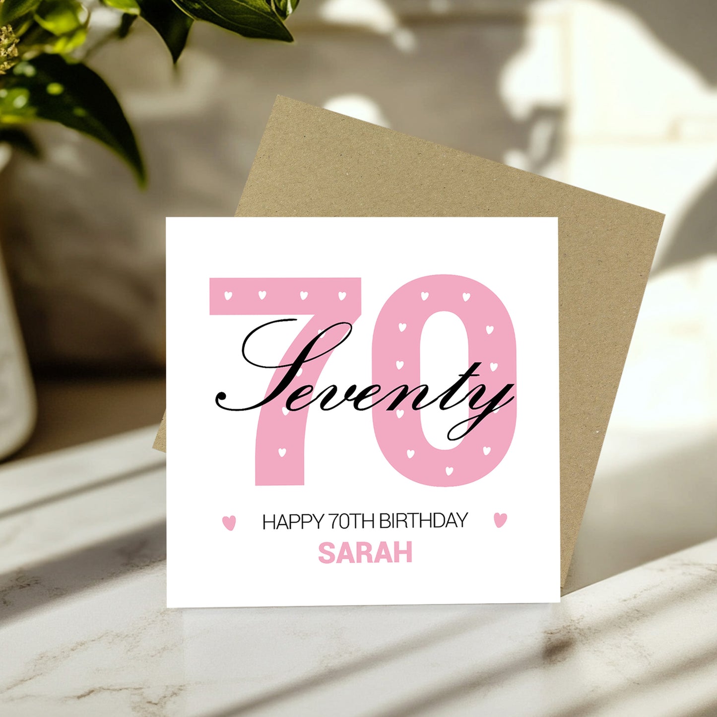 PERSONALISED 70th Birthday Card For Nan Auntie Mum Friend