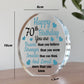 70th Birthday Gifts For Dad Uncle Son Grandad Acrylic Plaque