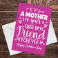 Mothers Day Card for Mum Best Friend Card For Mum On Mothers Day