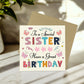 Sister Birthday Card Happy Birthday Card For Sister Card For Her
