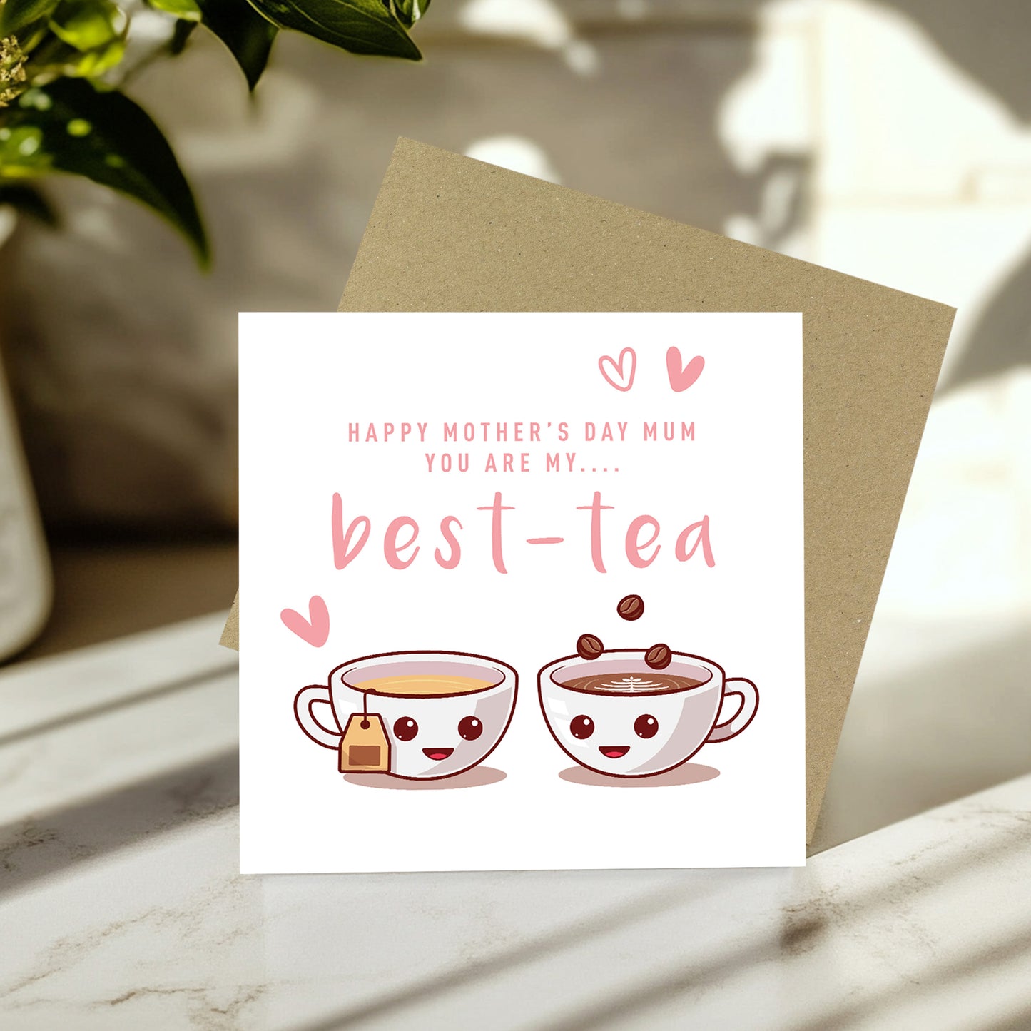 Happy Mothers Day Card To My Best Tea, Mummy Card, Bestie Card
