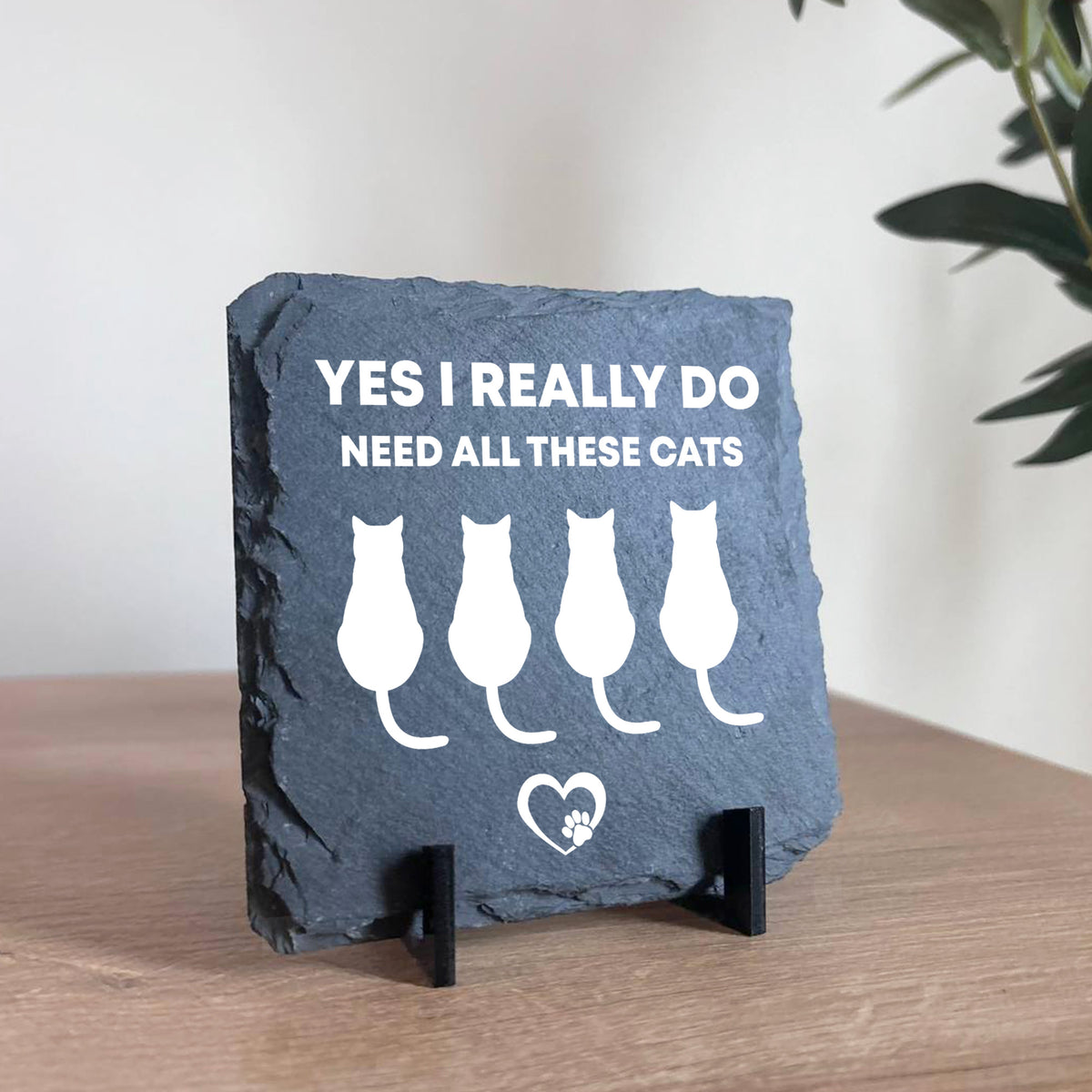 Funny Cat Sign Slate Plaque Gift For Cat Owners Cat Gifts