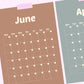 Full Year Montly Wall Planner A3 Calendar Wall Planner Undated