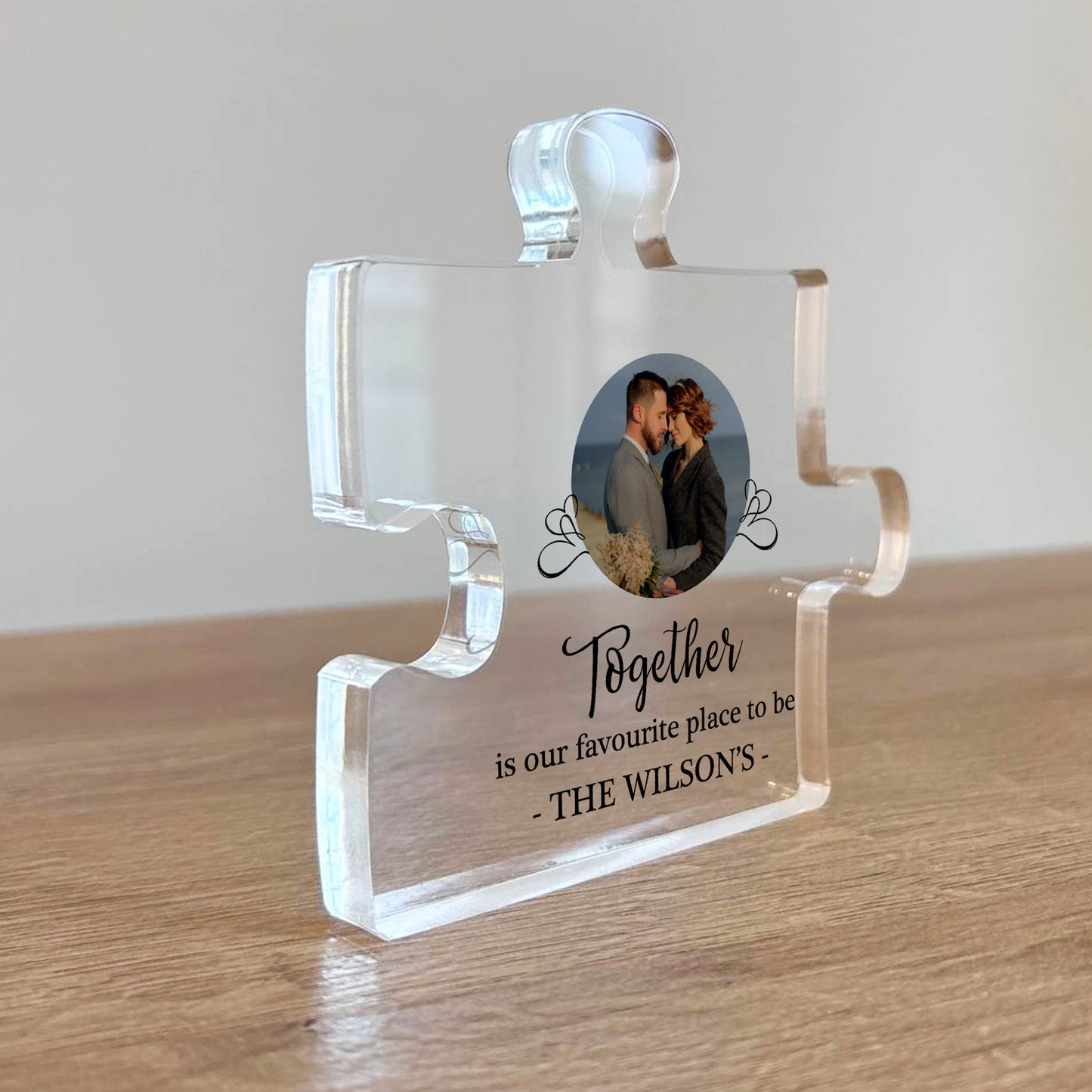 Together Is Our Favourite Place To Be Personalised Puzzle Piece
