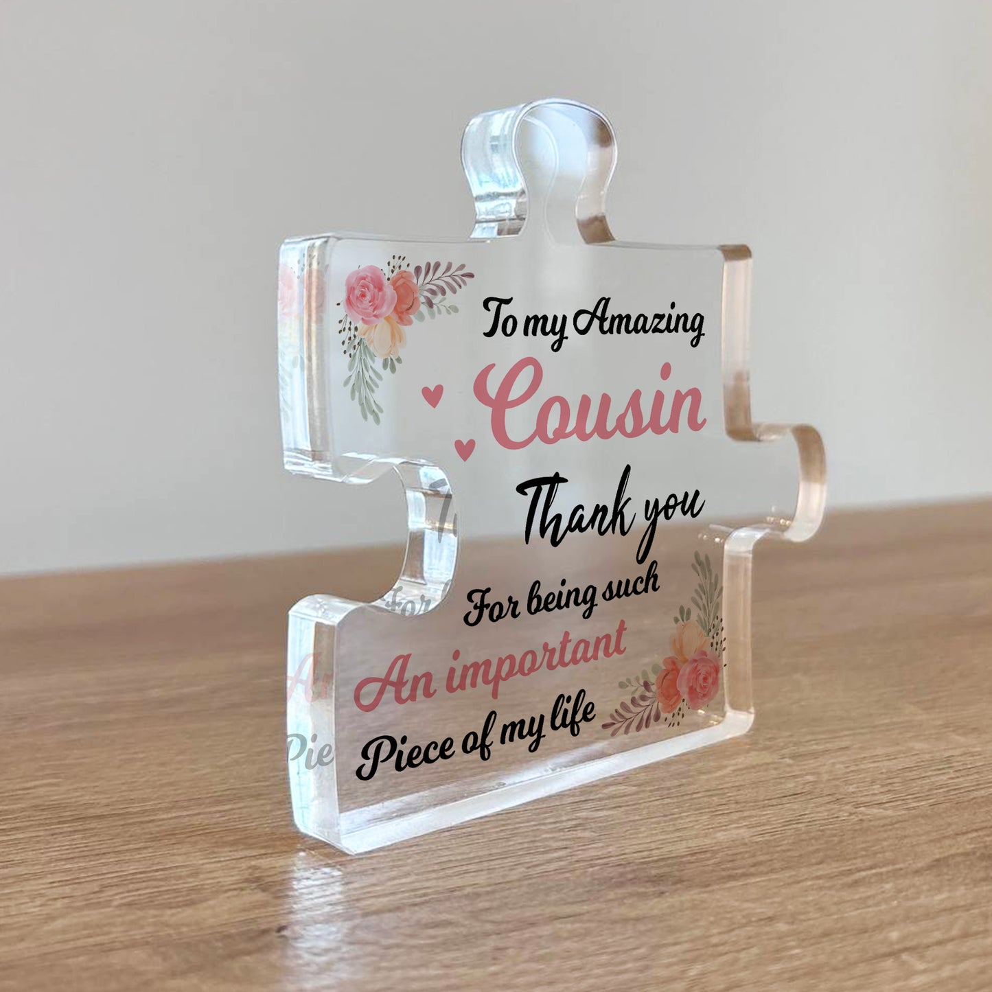 Gift For Cousin Important Piece Of My Life Amazing Cousin Gift