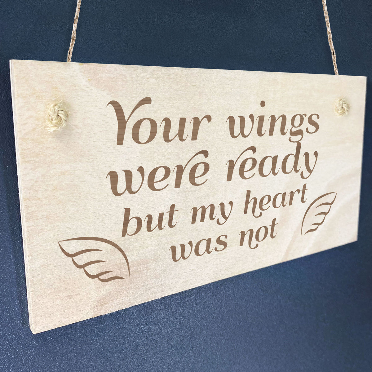 Memorial Hanging Wood Plaque Memorial Decoration Memory Sign