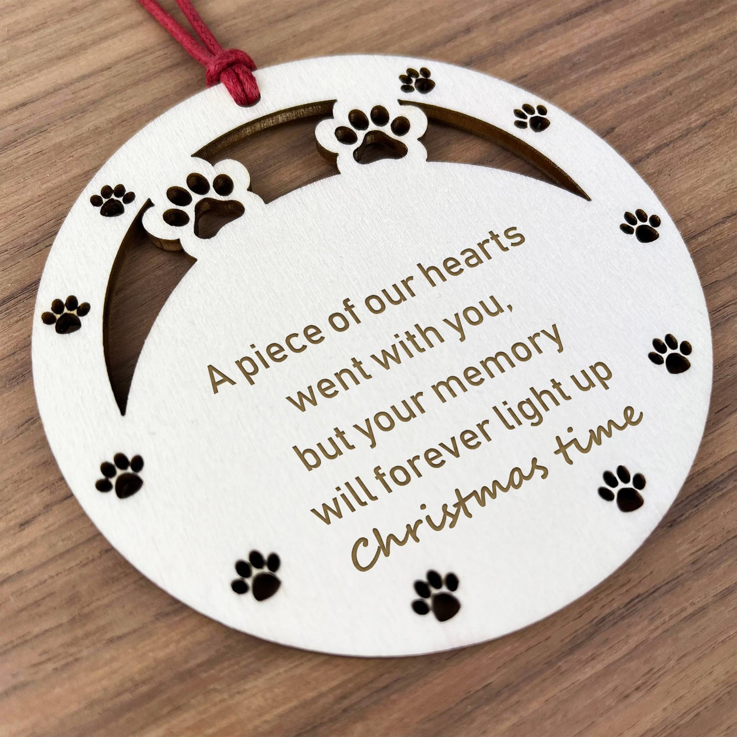 Pet Memorial Bauble Dog Memorial Tree Decorations Pet Loss Gift