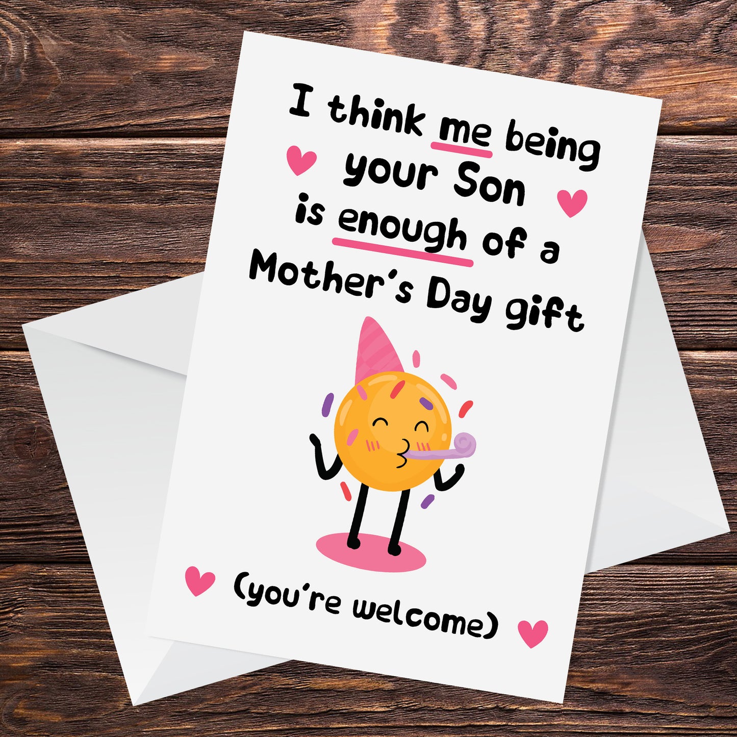 Funny Mothers Day Card For Mum Joke Mum Card Mum Card From Son