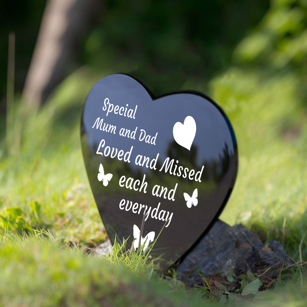 Mum and Dad Memorial Grave Stake, Graveside Memorial Decorations