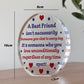 Special Friendship Gift For Long Distance Friend Acrylic Plaque
