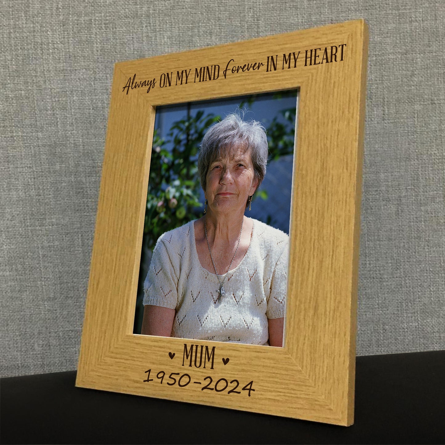 Mum Memorial Gift for Loss of Loved One Memorial Photo Frame 5x7
