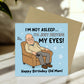 Funny Birthday Card For Dad Joke Card Old Dad From Daughter Son