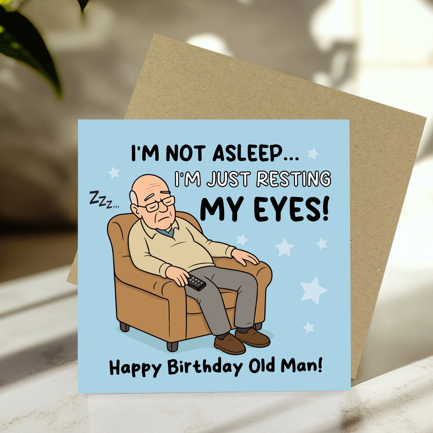 Funny Birthday Card For Dad Joke Card Old Dad From Daughter Son