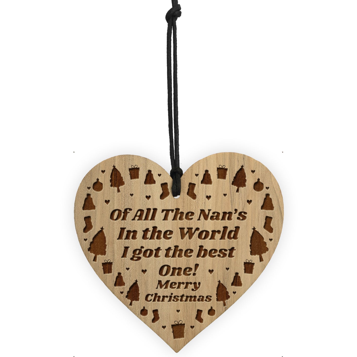 Best Nan In The World Novelty Christmas Bauble Gift For Nan