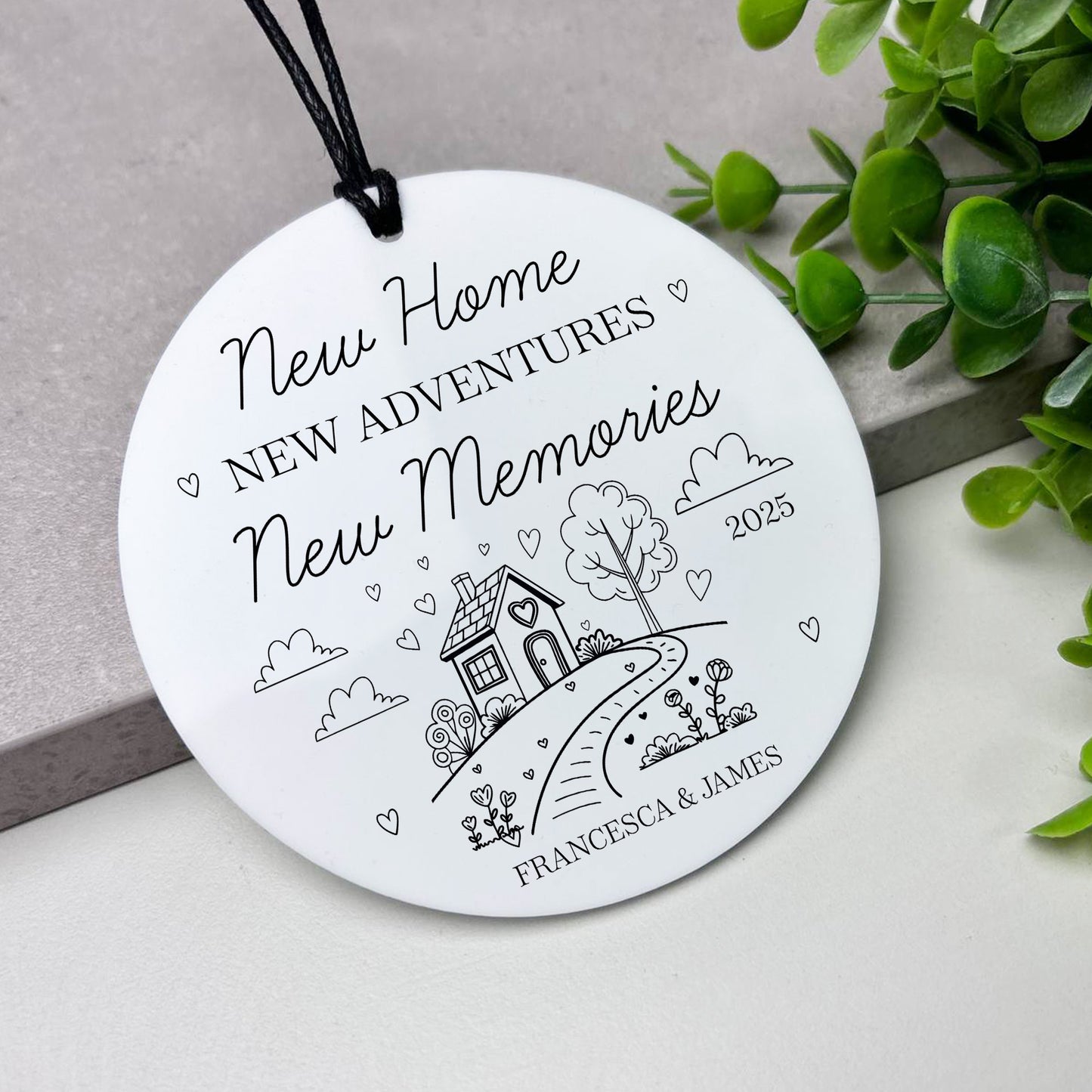 New Home Gift For Couple Personalised Sign Congratulations Gift