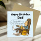 Cards For Dad For Birthday Funny Joke Dad Card With Envelope