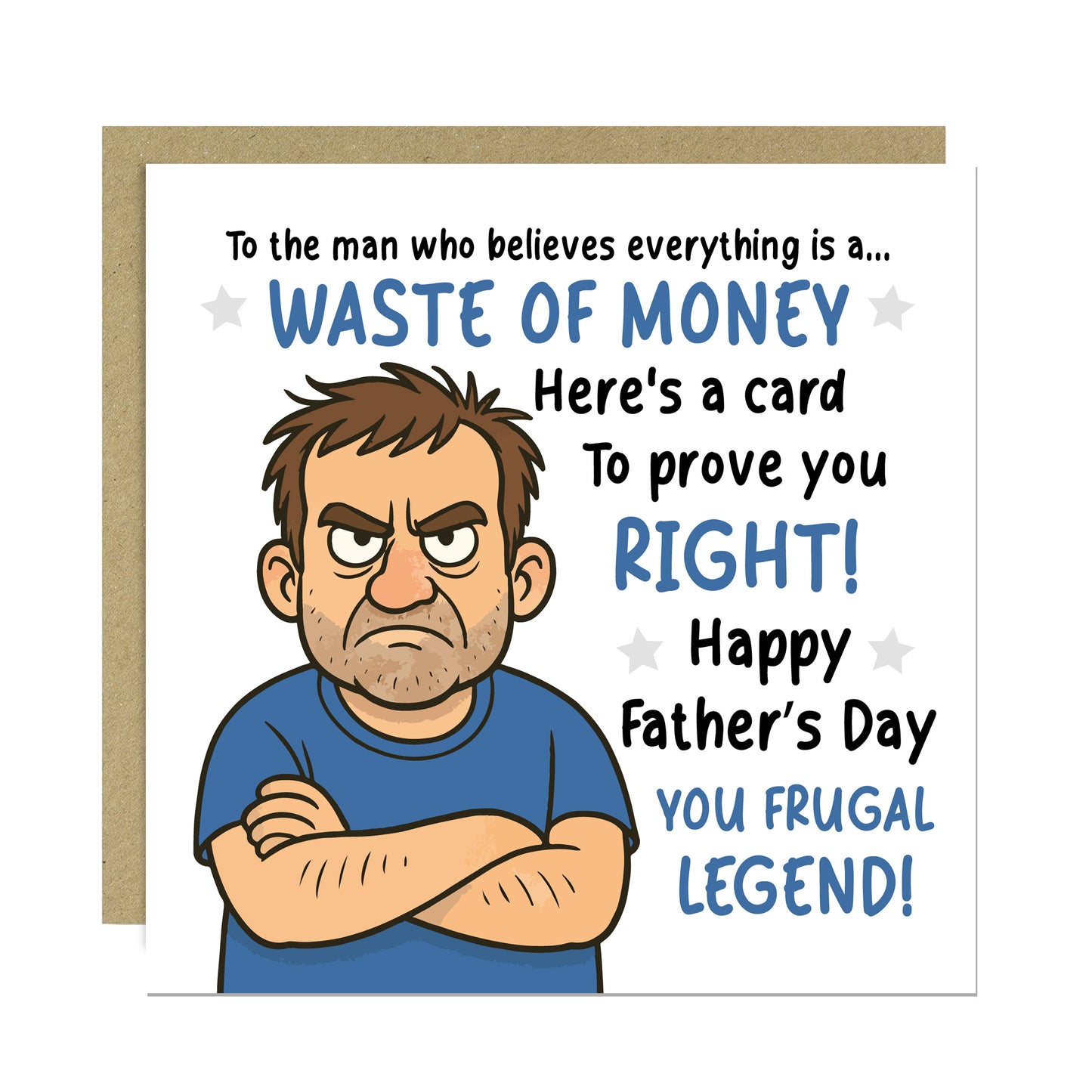Fathers Day Funny Card Pack of 6 Novelty Father's Day Bundle