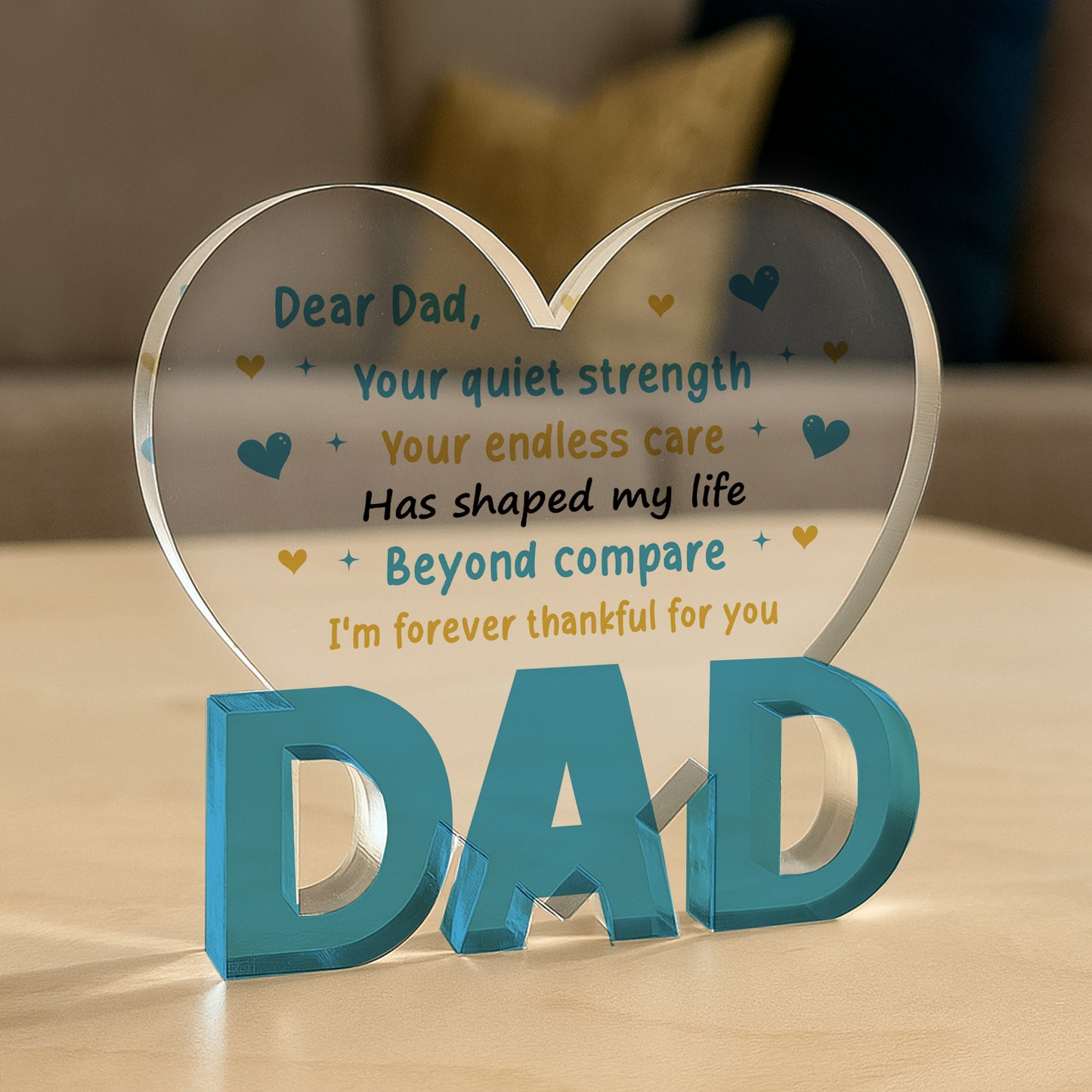 Thank You Gifts For Dad Birthday Gifts Acrylic Plaque Dad Gift