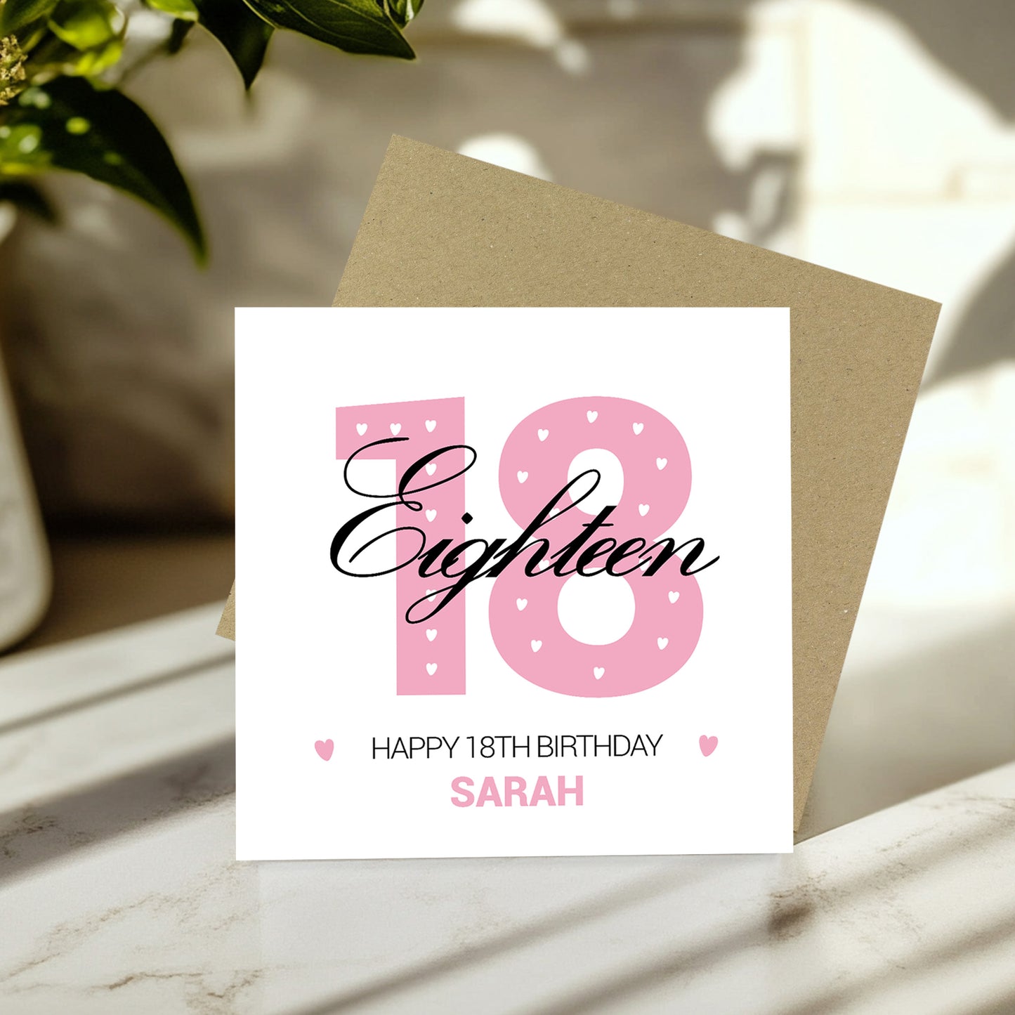 PERSONALISED 18th Birthday Card For Daughter Granddaughter Niece