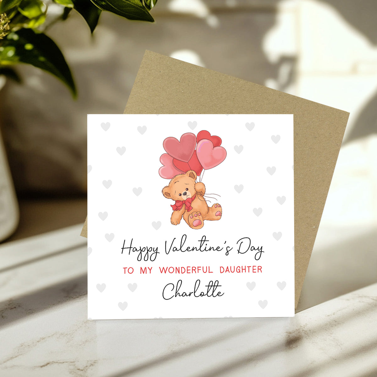 Personalised Daughter Valentines Card Card For Daughter