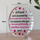 Friendship Gift For Long Distance Friend Acrylic Plaque Thankyou