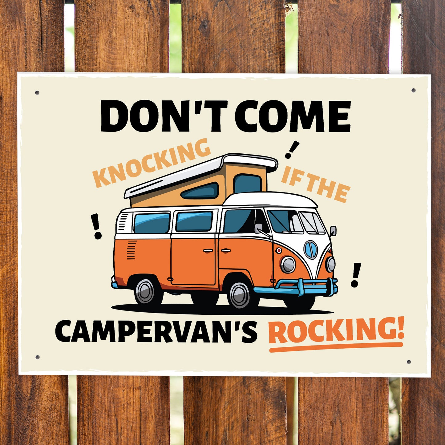 Funny Campervan Sign Dont Come Knocking Sign Campervan Decor