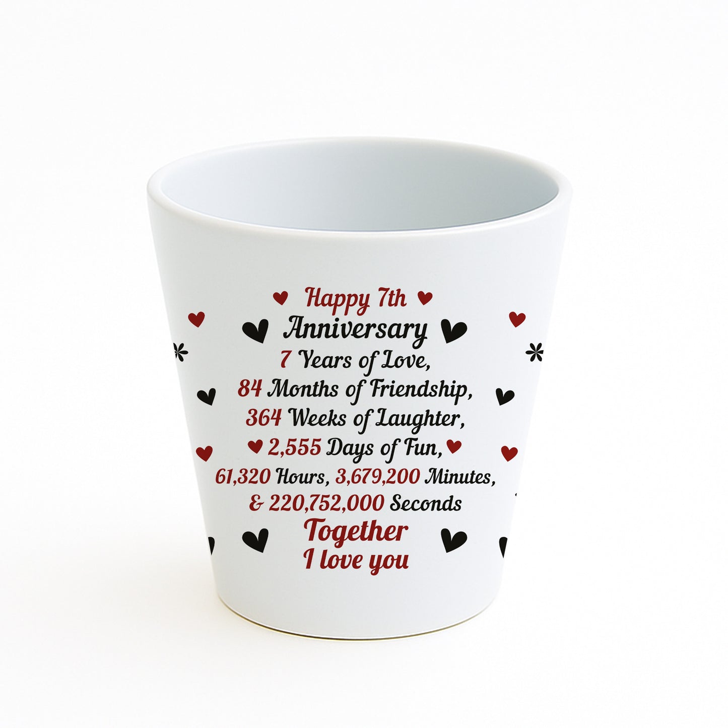 7th Anniversary Gifts For Wife Girlfriend Boyfriend Couple Gift