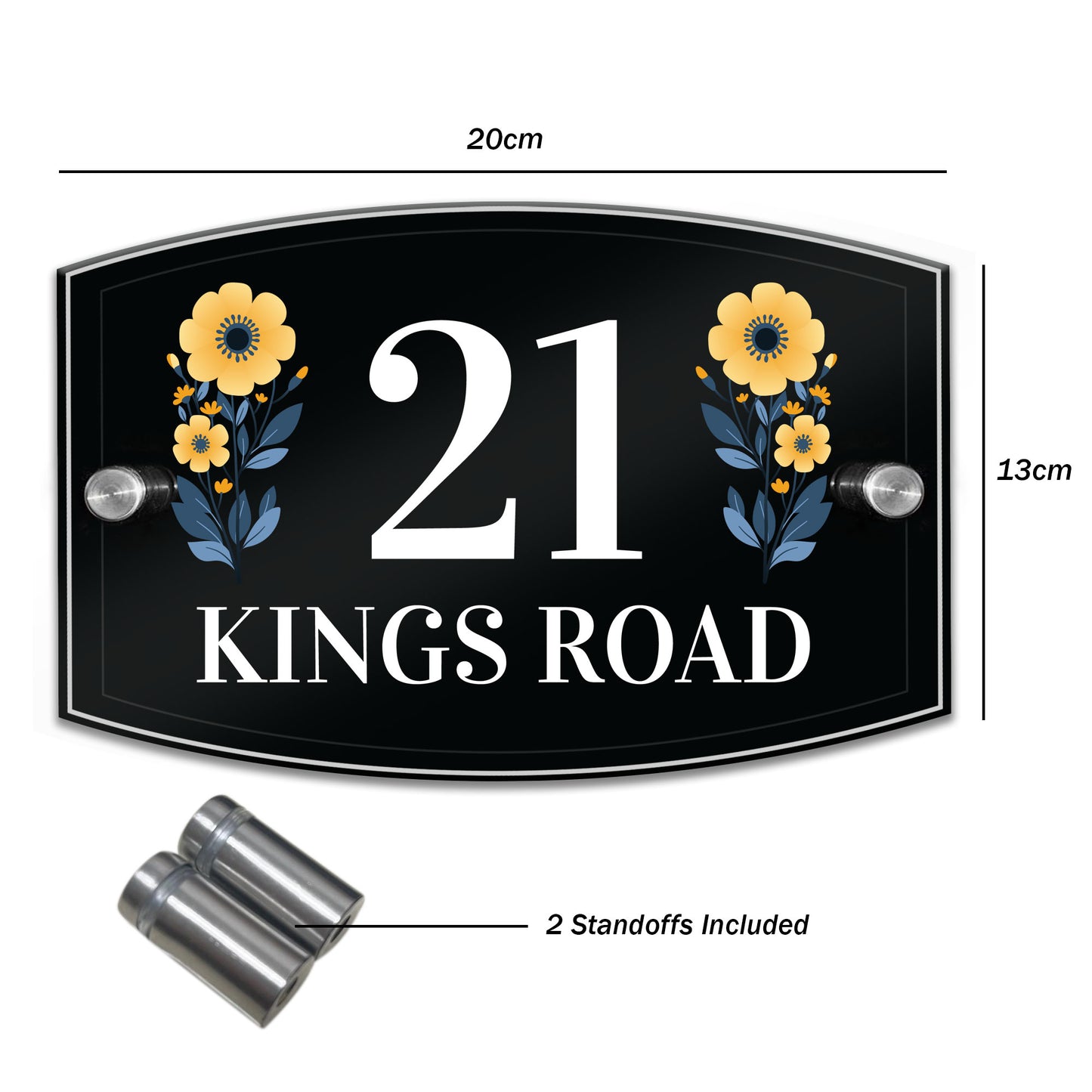Contemporary House Sign Plaque Door Number Address Road Number