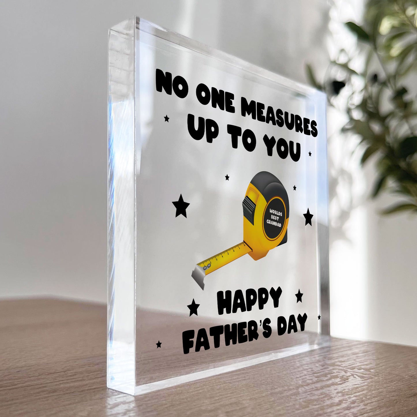 Fathers Day Gift For Grandad No One Measures Up To You Novelty